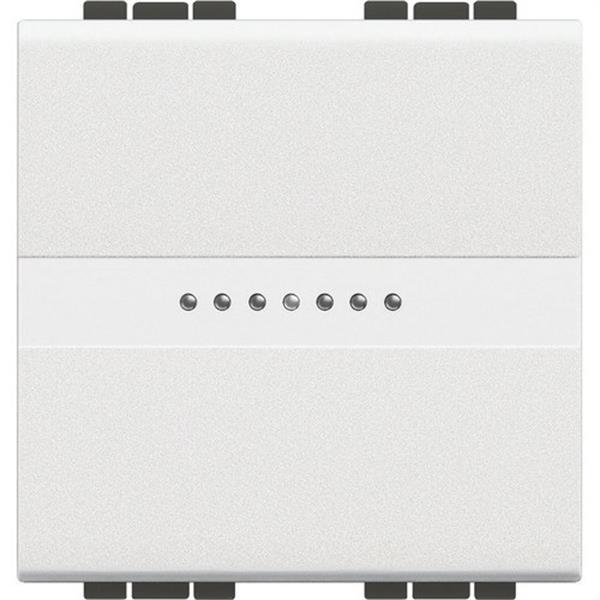 BTICINO N4053M2AN Conmutador axial Livinglight 1P 16A 2 módulos blanco