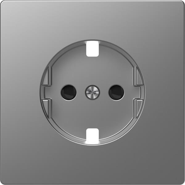 SCHNEIDER ELECTRIC MTN2330-6036 Tapa para base schuko 16A D-LIFE de color aluminio en policarbonato mate