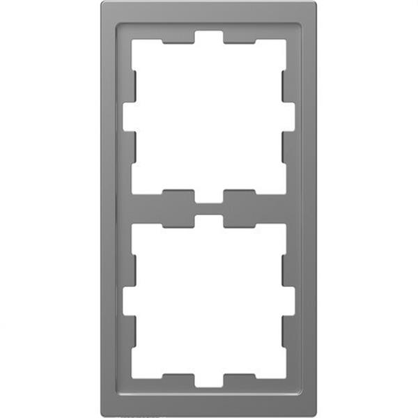 SCHNEIDER ELECTRIC MTN4020-6536 Marco de 2 elementos D-LIFE para montaje vertical y horizontal de color aluminio