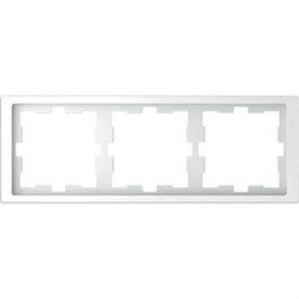 SCHNEIDER ELECTRIC MTN4030-6535 Marco de 3 elementos D-LIFE para montaje horizontal y vertical en policarbonato ártico bril