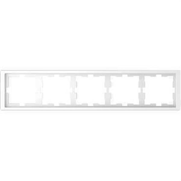 SCHNEIDER ELECTRIC MTN4050-6535 Marco de 5 elementos D-LIFE blanco ártico para montaje horizontal y vertical en policarbona