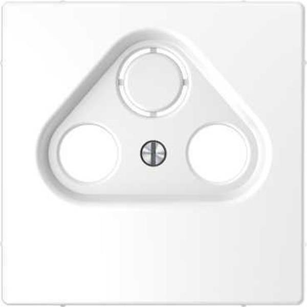 SCHNEIDER ELECTRIC MTN4123-6035 Carátula para mecanismo R-TV/SAT policarbonato mate ártico barnizado D-LIFE montaje vertica