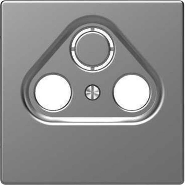 SCHNEIDER ELECTRIC MTN4123-6036 Carátula para mecanismo R-TV/SAT policarbonato mate aluminio barnizado D-LIFE montaje verti