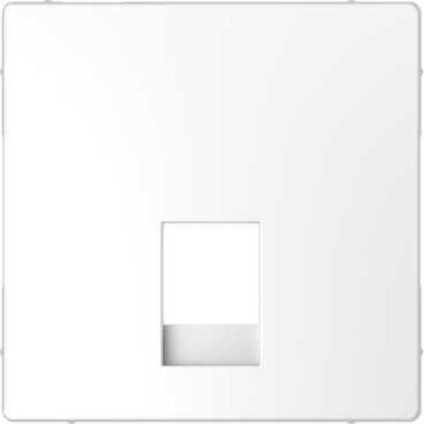 SCHNEIDER ELECTRIC MTN4215-6035 Tapa para el mecanismo de toma de teléfono en policarbonato mate de color ártico ELEGANCE