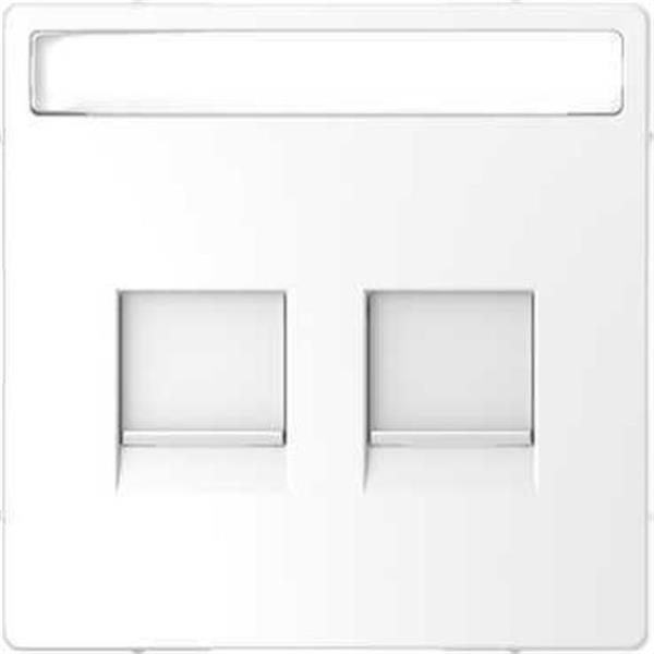 SCHNEIDER ELECTRIC MTN4564-6035 Tapa para toma doble tipo RJ45 keystone blanco ártico D-LIFE