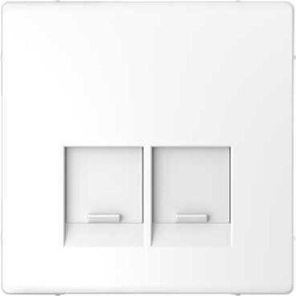 SCHNEIDER ELECTRIC MTN4572-6035 Tapa para toma doble tipo RJ45 D-LIFE blanco ártico