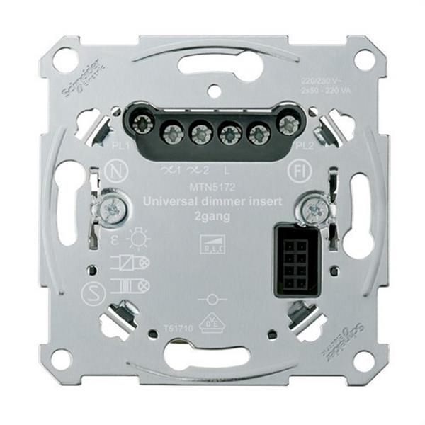 SCHNEIDER ELECTRIC MTN5172-0000 Regulador universal de pulsación doble de la gama D-Life