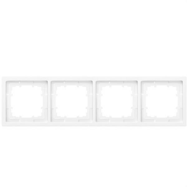 BJC 5TG13240WH Marco cuádruple Delta style en blanco polar