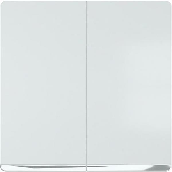 BJC 5TG62701CW00 Tecla doble Miro decorada en cromo bronce en blanco polar
