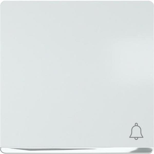BJC 5TG62705CW10 Tecla MIRO símbolo timbre, cromo, blanco polar