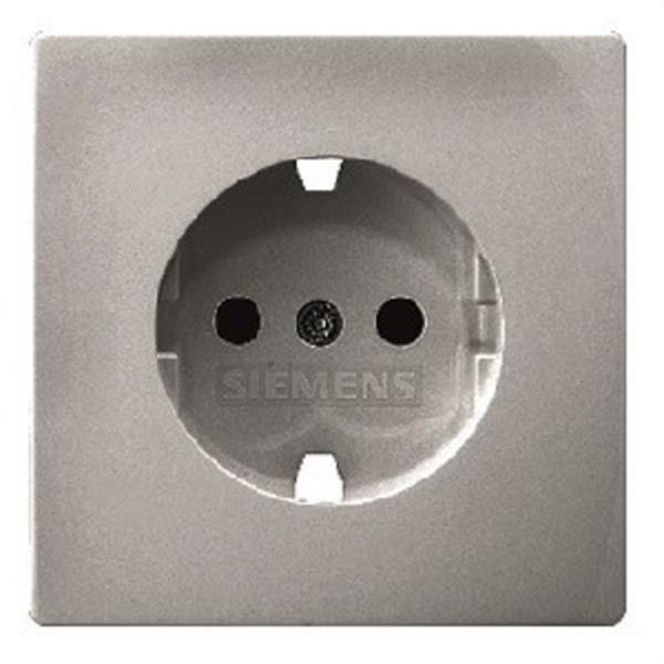 BJC 5UH12724PM Tapa base enchufe seguridad STYLE, platino metalizado