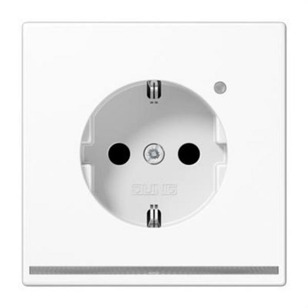 JUNG LS1520-OWWLNW Enchufe Schuko® 16A 250V blanco alpino de la Serie LS termoplástico extrabrillante con luz 