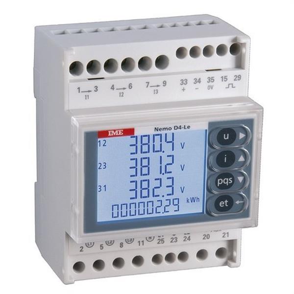 LEGRAND MFD4411 Multímetro impulsos NEMO D4-LE 1-5A 500V