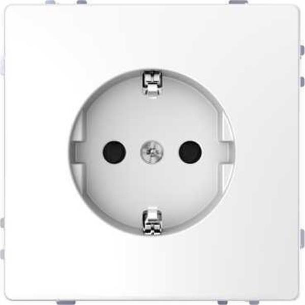 SCHNEIDER ELECTRIC MTN2300-6035 Toma schuko completa con mecanismo 16A blanco ártico D-LIFE para instalación empotrada