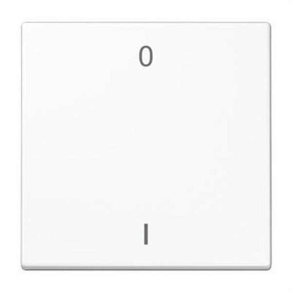 JUNG ENOLS990-01WW Pulsador 2 canales para EnOcean con símbolo O-I blanco alpino