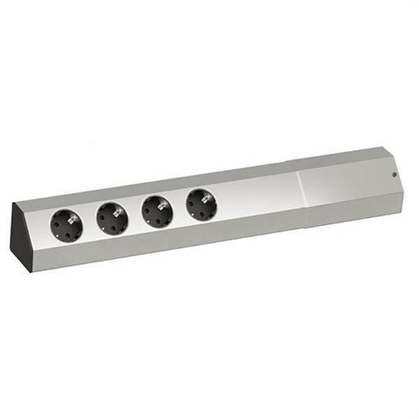 BACHMANN 923006 Regleta CASIA universal 4 tomas con 2 metros con cable y clavija