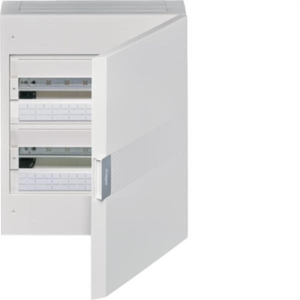 HAGER VB218PE Caja superficie VEGA VB 2 filas con 18 módulos puerta opaca