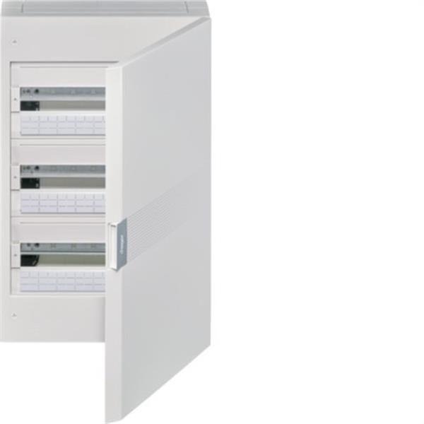 HAGER VB318PE Caja superficie VEGA VB 3 filas con 18 módulos puerta opaca