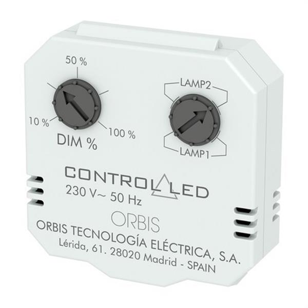 ORBIS OB200010 Regulador luminosidad CONTROL LED para caja mecanismo universal