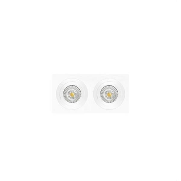 NEXIA 00242-0GU Downlight orientable INOX_S 2xGU10 blanco
