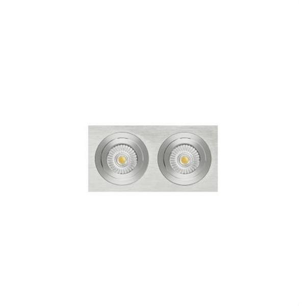 NEXIA 00242-8GU Downlight orientable INOX_S 2xGU10 aluminio
