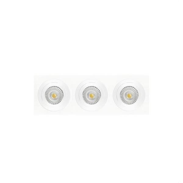 NEXIA 00243-0GU Downlight orientable INOX_S 3xGU10 blanco