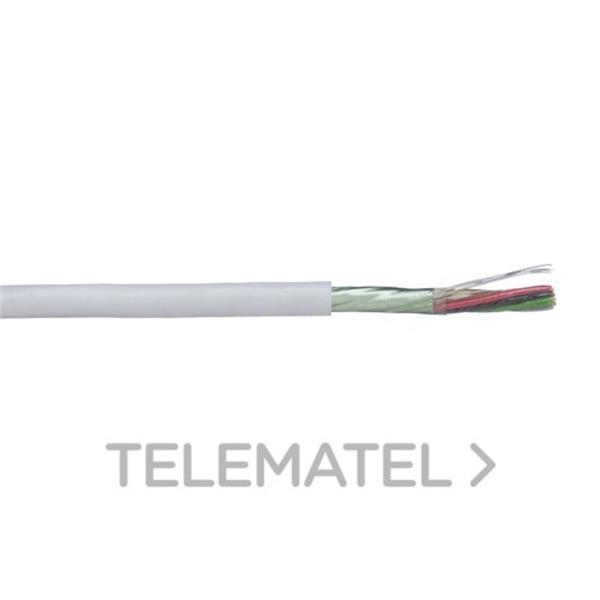 GESCABLE 26CPMFP0125R25 Cable telefónico con pantalla 6x0,2mm² libre de halógenos (Rollo 100m) (Dca)