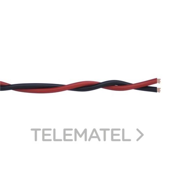 GESCABLE 35CPCTR0143R25 Cable trenzado 3x1,5 libre de halógenos rojo negro azul (Rollo 100m) (Dca)