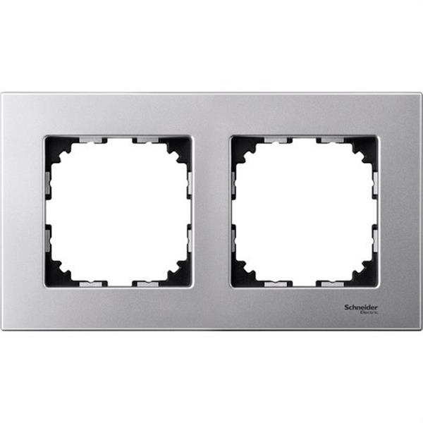SCHNEIDER ELECTRIC MTN4020-3160 Marco 2 elementos ELEGANCE aluminio