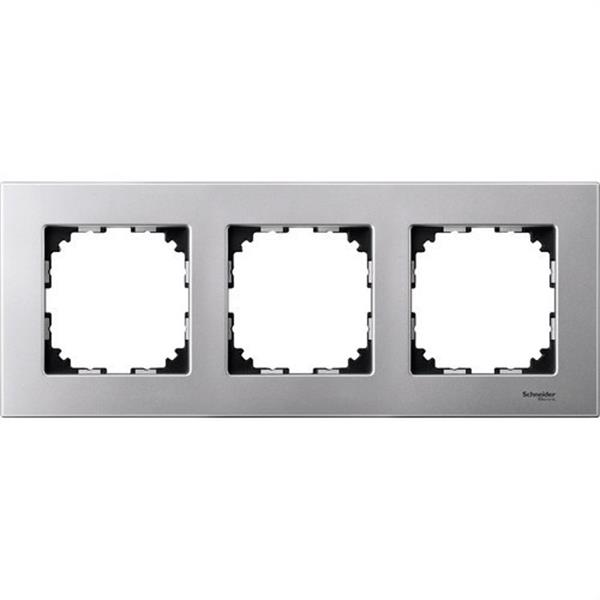 SCHNEIDER ELECTRIC MTN4030-3160 Marco 3 elementos ELEGANCE aluminio