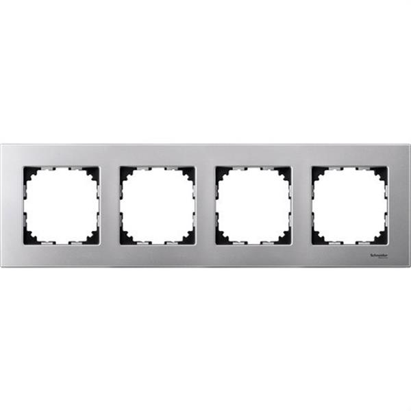 SCHNEIDER ELECTRIC MTN4040-3160 Marco 4 elementos ELEGANCE aluminio