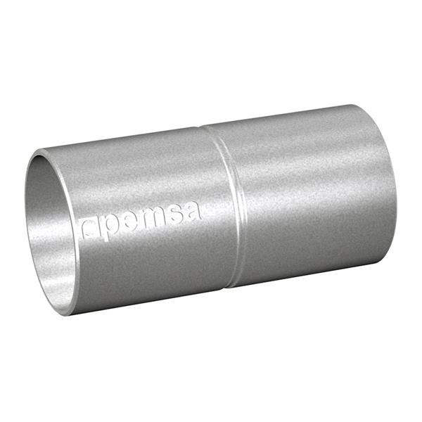 PEMSA 55006132 Manguito enchufable para la conexión de tubos RLGC, DN32 de acero en acabado galvanizado ca