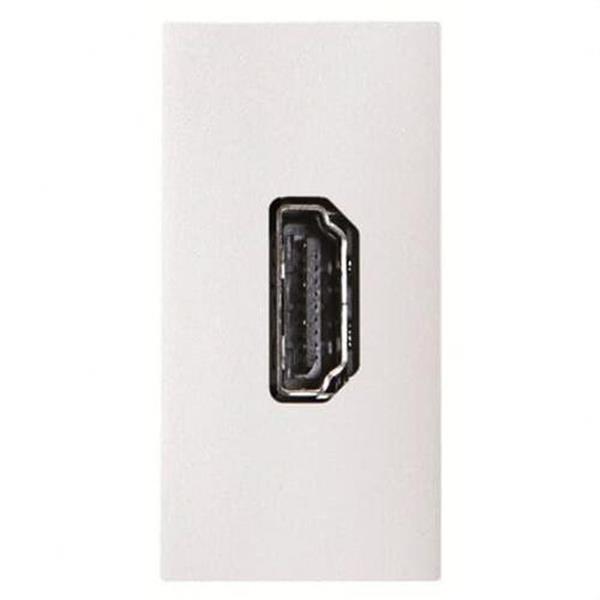 NIESSEN N2155.6 BL Toma VDI HDMI conexión sin tornillo blanco
