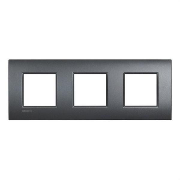 BTICINO LNE4802M3AR Placa Livinglight Air 2x3 módulos antracita