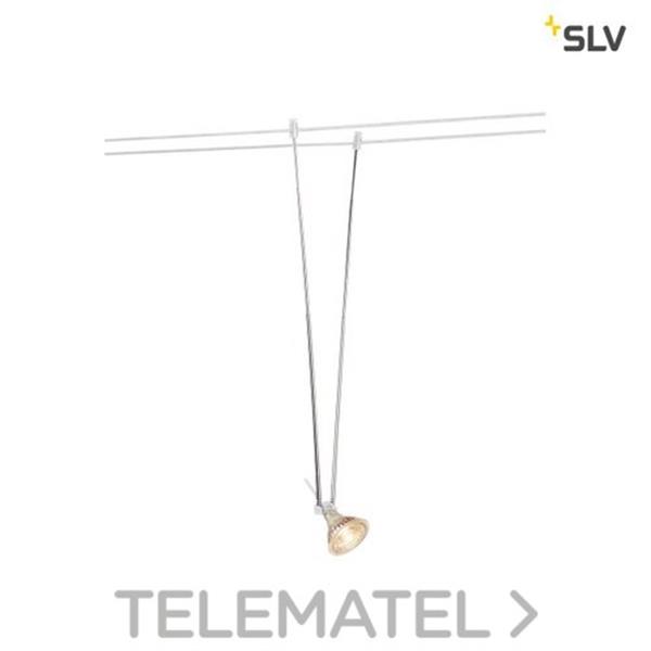 SLV 139081 Luminaria de cuerda TELESKOP GU5,3 blanco