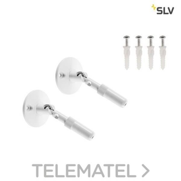 SLV 186311 Sujeción pared larga orientable para sistema cuerda 12V blanco