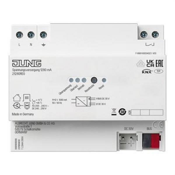 JUNG 21280REG Fuente de alimentación KNX 1280mA con filtro 6M