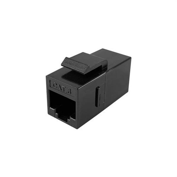 KEYNET SYSTEMS FLC-6U6U-K ACOPLADOR EN LINEA CAT6 UTP RJ45-RJ45 NEGRO