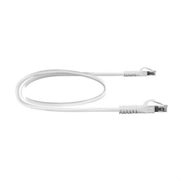 KEYNET SYSTEMS TL-6ASFJ-03 Latiguillo Cat6A S/FTP 26 AWG flexible blanco 3m contactos 50-60µ" LSZH-FR