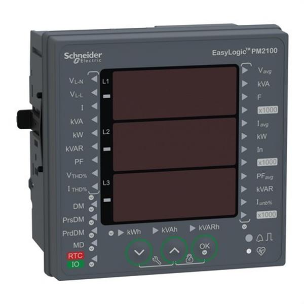 SCHNEIDER ELECTRIC METSEPM2110 Medidor de potencia y energía armónico total 7S pulso clase 1 EasyLogic PM2110
