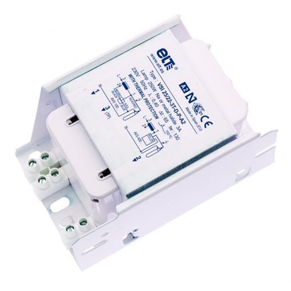 ELT 6116101 Reactancia VSI 5/22-3T-D-P-A2 50W 230V 50Hz para lámparas de descarga HID uso interior