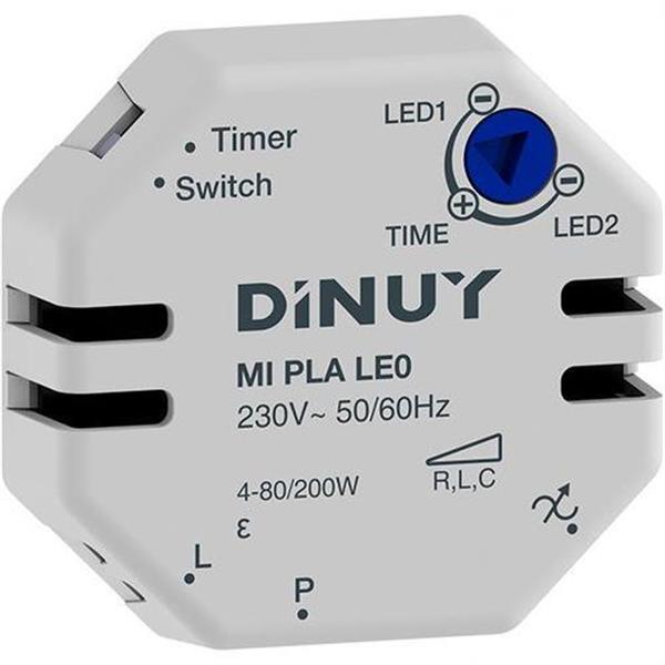 DINUY MI PLA LE0 Minutero electrónico caja de mecanismo 2 hilos para lámparas led