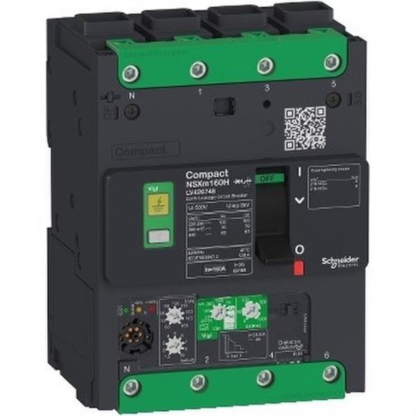 SCHNEIDER ELECTRIC LV426736 *Interruptor automático COMPACT NSXm 50kA Vigi 50A 4P 50/60Hz conexión EVERLINK