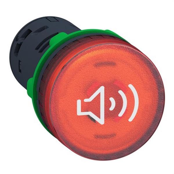 SCHNEIDER ELECTRIC XB5KS2M4 Zumbador luminoso rojo continuo o intermitente 230/240V