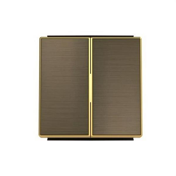 NIESSEN 8511 OE Tecla doble interruptor-conmutador de la serie SKY color oro envejecido
