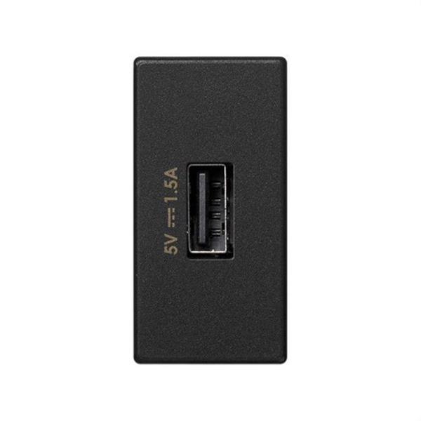SIMON K126C/14 Cargador SIMON K45 USB con 1/2 módulo de 1,5A grafito