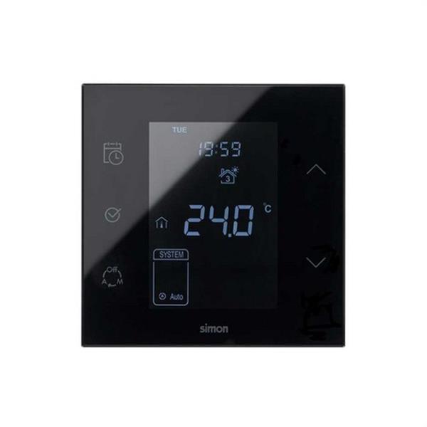 SIMON 10000810-138 Termostato SIMON 100 negro brillante