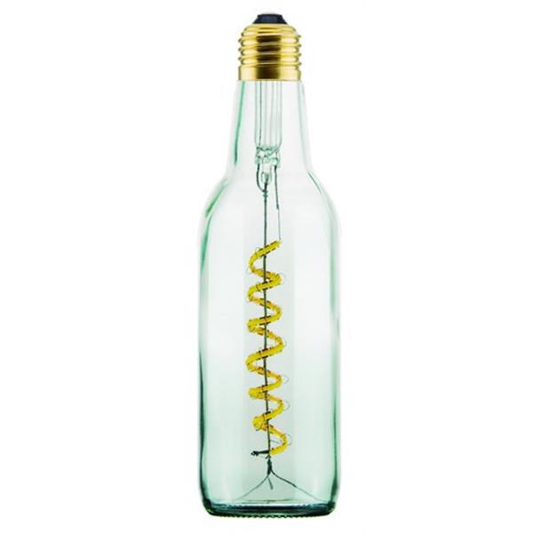 MEGAMAN 53402 Lámpara con forma de botella LightBeer 8W 2200K E27 transparente