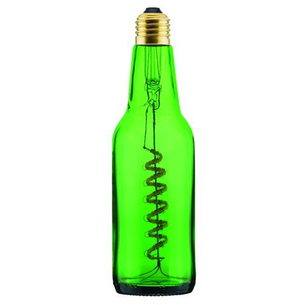 MEGAMAN 53419 Lámpara con forma de botella LightBeer 8W 2800K E27 verde