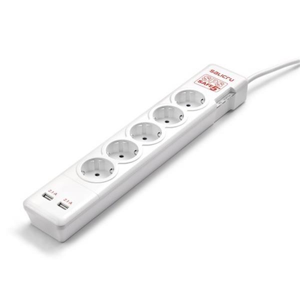 SALICRU 680BA000002 Regleta protectora SPS SAFE 5+ tomas shuko
